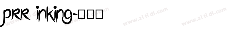 prr inking字体转换